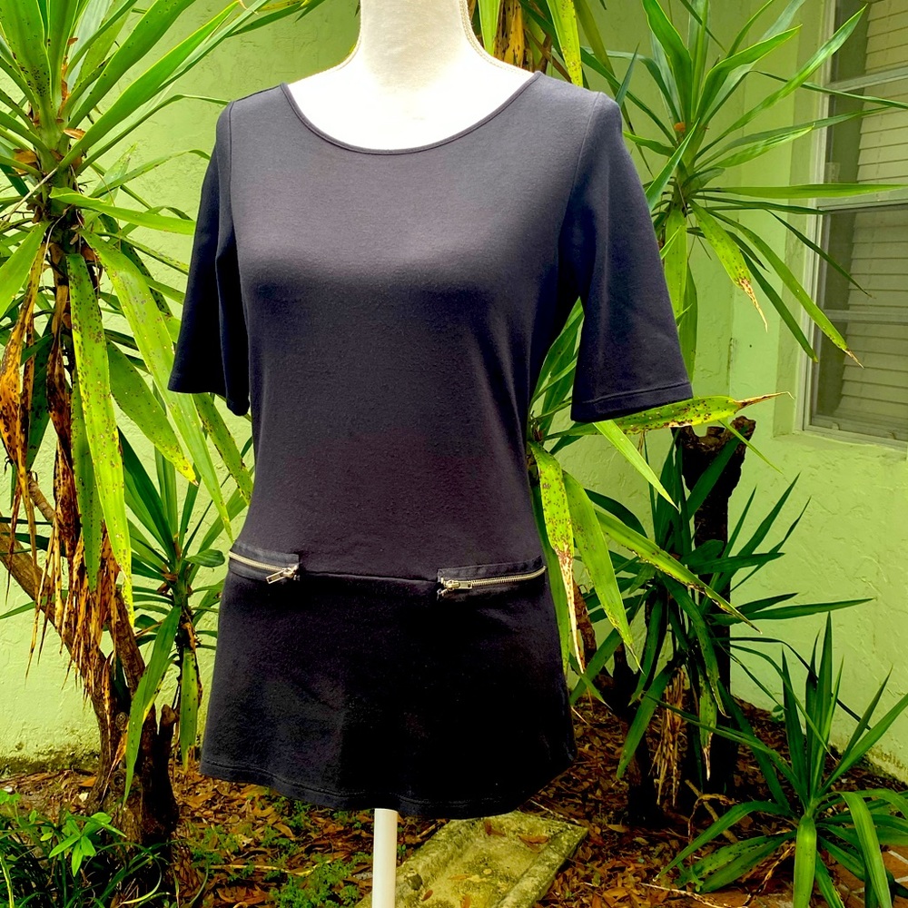 Black Short Sleeve tee with pockets